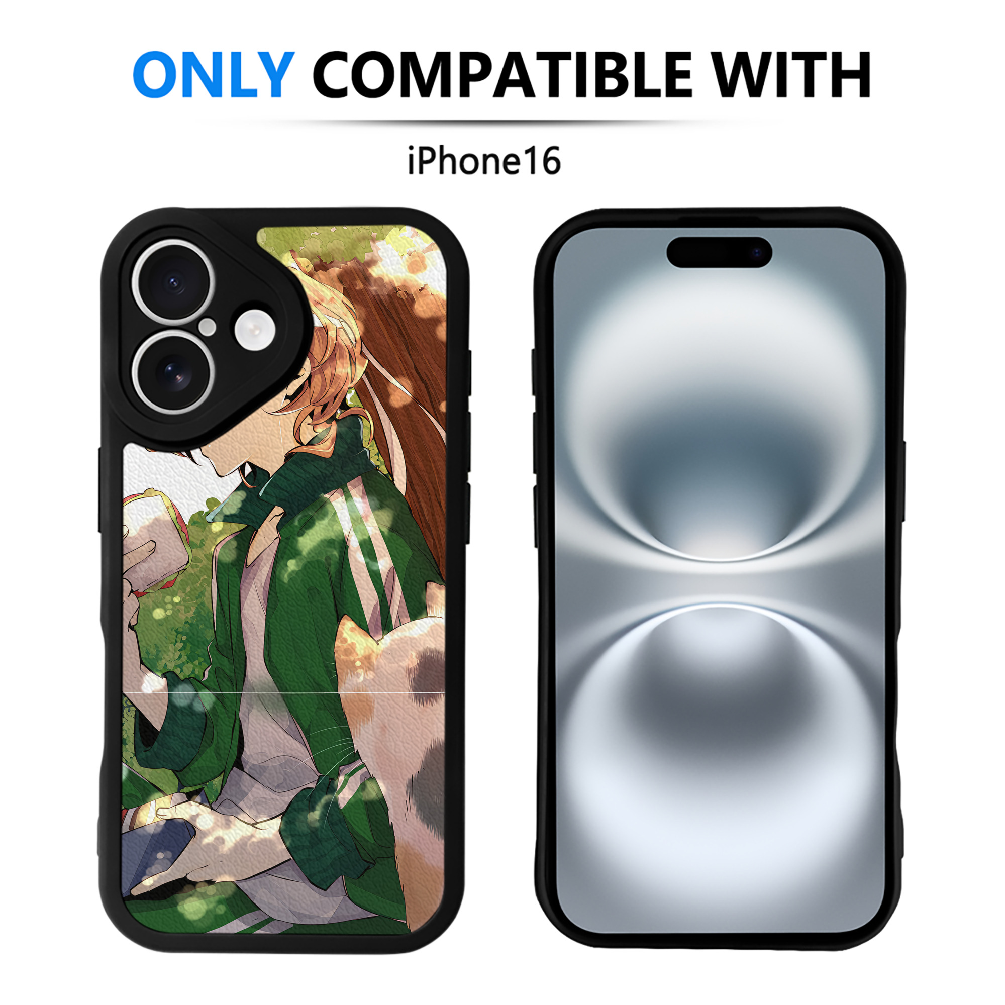 （画像用） 文豪ストレイドッグス Bungo Stray Dogs 【iPhone 16シリーズ対応】シリコンスマホケース（レザー調） 材質：シリコン